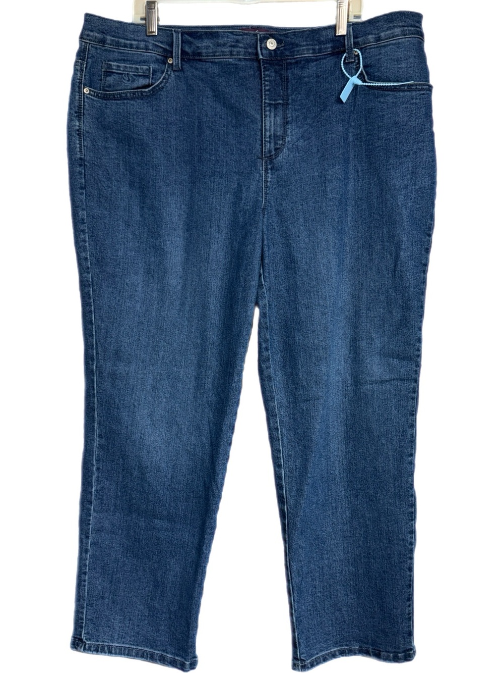 Gloria Vanderbilt Amanda Jeans - Short Blue Medium Wash Straight‎ Leg - Size 20W